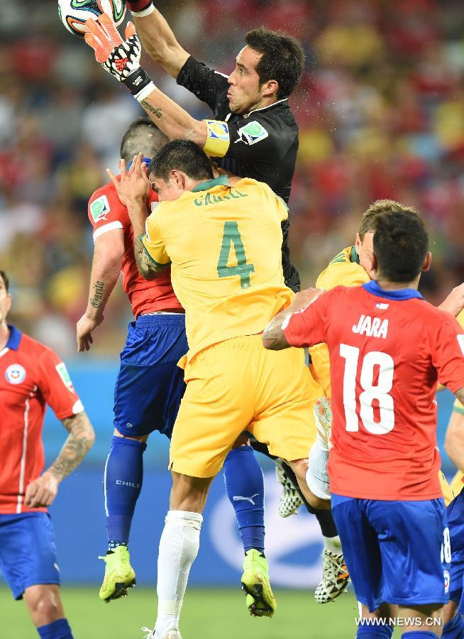 Chile defeats Australia in Group B match
