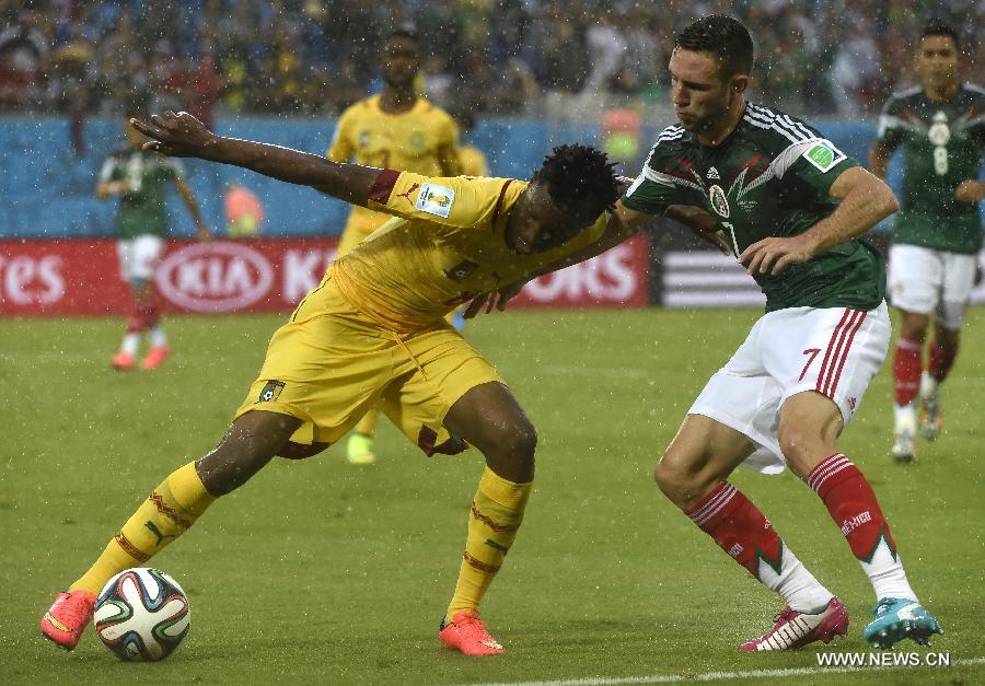 Mexico grabs win against Cameroon in World Cup