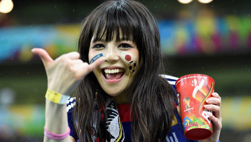 In pictures: beautiful fans of World Cup