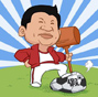 Cartoon: Xi and football