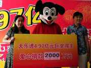 ‘Mickey Mouse’ in Shandong wins a 400 million lottery
