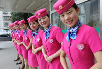 'Stewardesses' serve in hospital