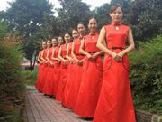 Who is the most beautiful one? University and College etiquette teams in Sichuan