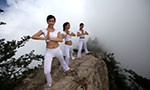 Higher state of being: Women practice yoga at 2,000 meters 
