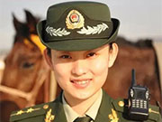 Charming beauties and handsome soldiers in China's border security forces