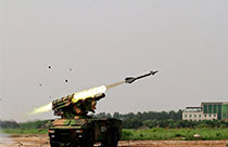 'Enemy planes' intercepted by Hongqi-7B air-defense missiles