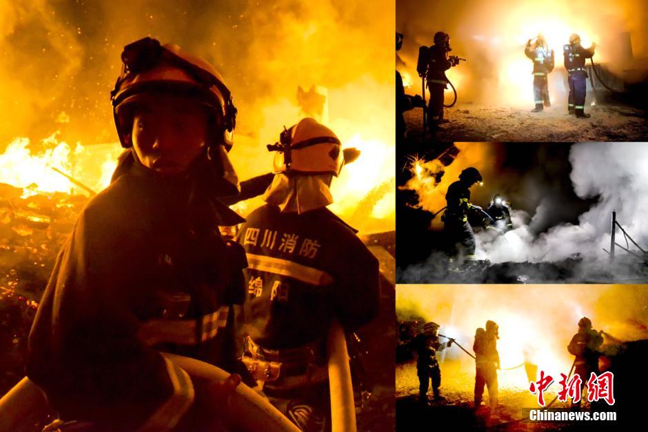Fire fighters take photos to promote bravery