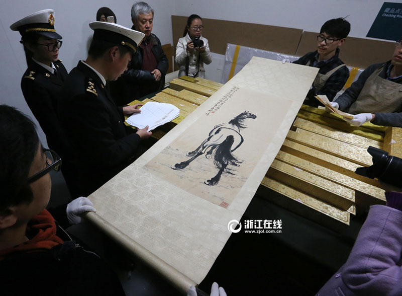 Chinese calligraphy and paintings come back to Hangzhou from the U.S.
