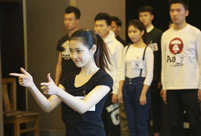 Candidates perform in 2nd examination at Beijing Film Academy