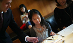 Wealthy Chinese children take class to learn Western table manners