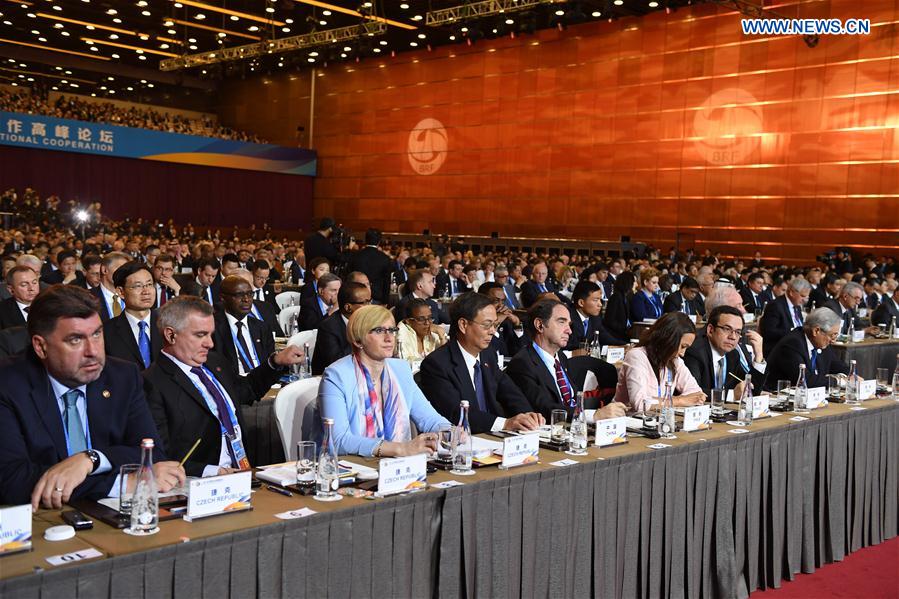 Delegates attend opening ceremony of Belt and Road forum