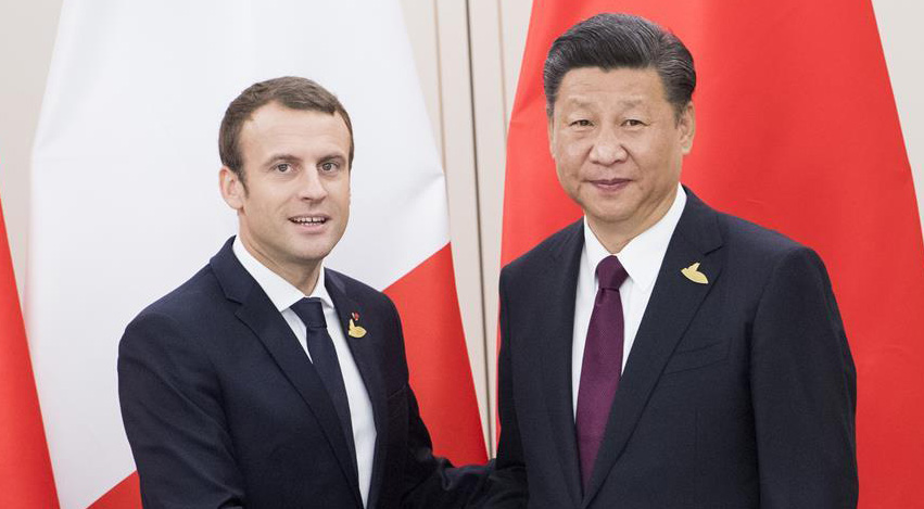 Xi, Macron agree to promote China-France cooperation