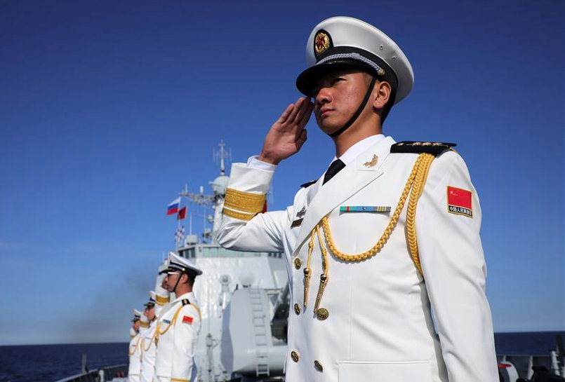 Chinese missile destroyer partakes in Russian naval parade