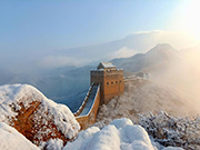 Jinshanling Great Wall: A fairyland after spring snow