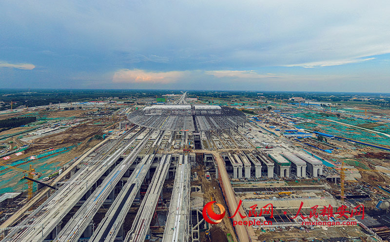 In pics: Xiong’an Station under construction in N China's Hebei