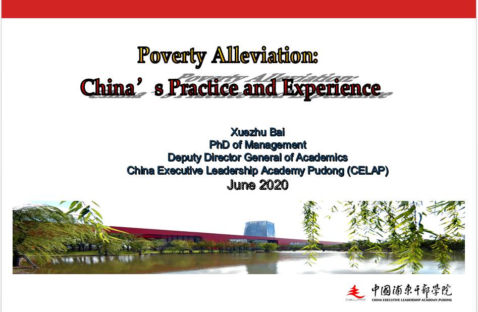 Poverty alleviation: China’s practice and experience