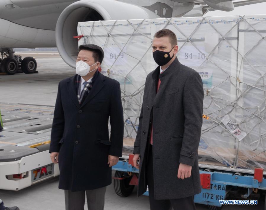 Hungary receives first shipment of Chinese COVID-19 vaccines