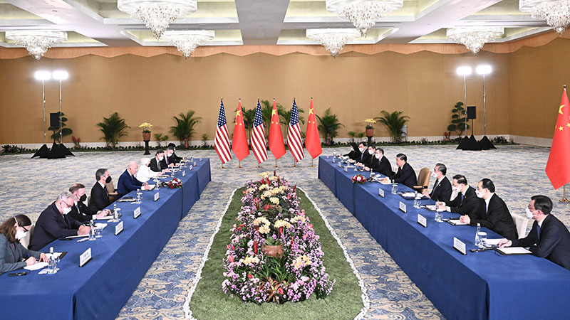 Bowen@G20: Xi-Biden handshake rekindles hopes for healthy China-US relations