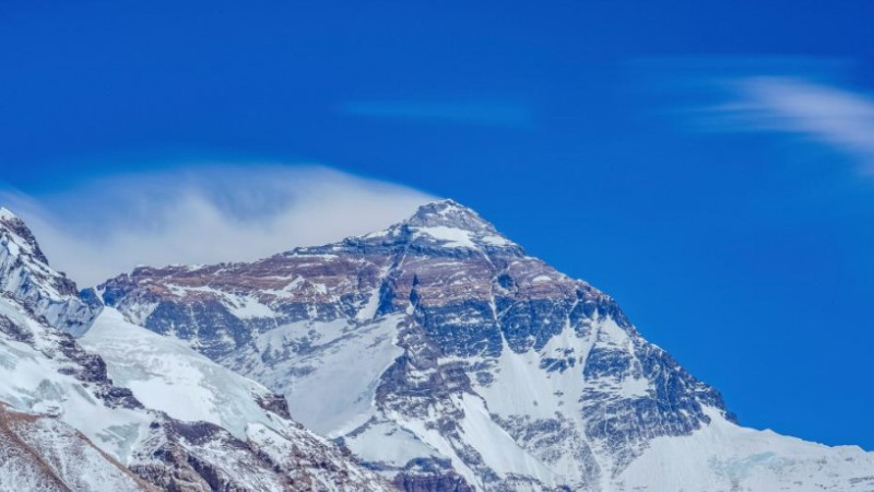 Scenery of Mount Qomolangma in SW China's Tibet Autonomous Region