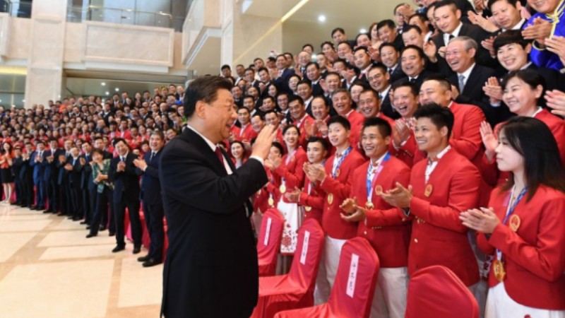 Xi encourages athletes