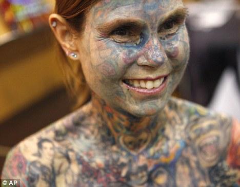 most tattooed woman. World#39;s most tattooed woman