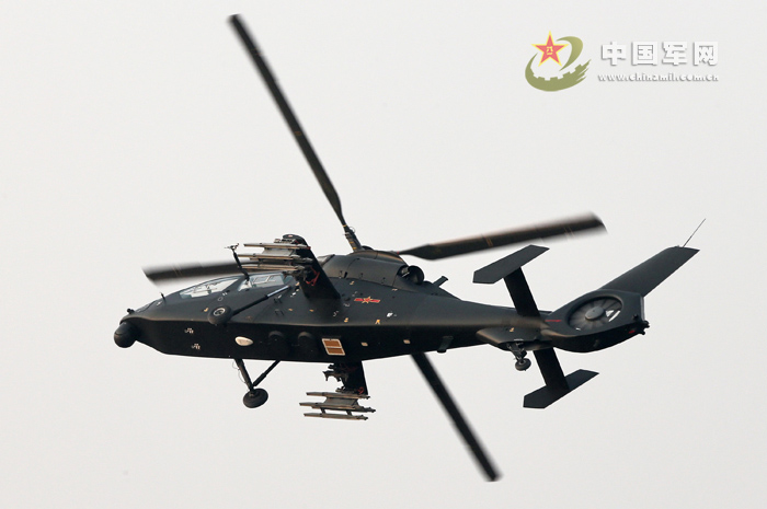 China's independently-developed WZ-19 armed helicopter debuted at the 9th China International Aviation & Aerospace Exhibition in Zhuhai, south China's Guangdong province on November 13, 2012.(chinamil.com.cn/Qiao Tianfu)