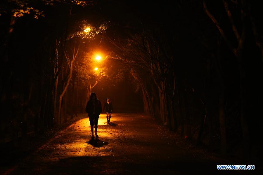 Students walk on a lane at the Tsing Hua University of southeast China's Taiwan in Hsinchu of Taiwan, Nov. 21, 2012. Since its establishment in 1956 in Hsinchu, Taiwan's Tsing Hua University has developed from an institute focusing on nuclear science to that of a comprehensive research university. The university shares the same motto, school song and school badge with Tsinghua University in Beijing, capital of China. (Xinhua/Xing Guangli) 