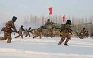 Improved type-59 tanks in drill
