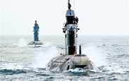 Submarines in confrontation drill