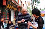 American couple run coffee house in Dunhuang