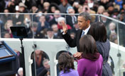 Obama takes oath for his 2nd term