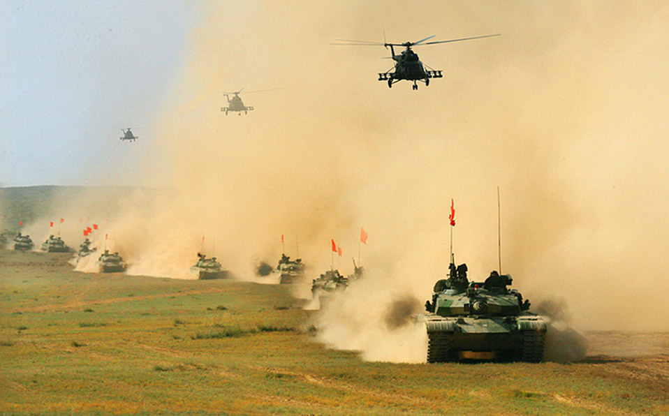 PLA hold group-army-scale actual-troop campaign exercise
