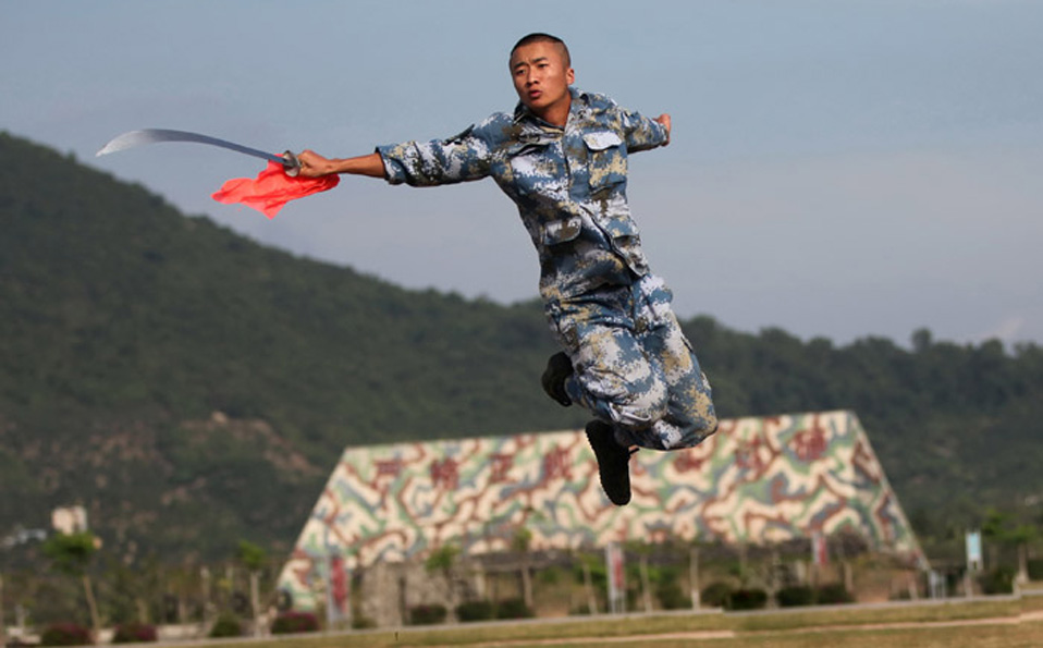 Hard training of Chinese special forces