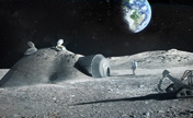 Architects design a base on the moon using 3D printing