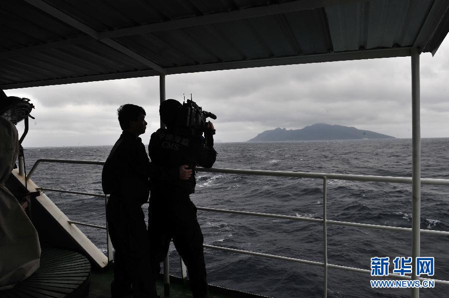 Chinese marine surveillance ships continue regular patrols in the territorial waters surrounding the Diaoyu Islands on Feb. 15, 2013. The ships included Haijian 50, Haijian 66, and Haijian 137, the administration said in a statement on its website. (Haijian is the Chinese equivalent of "marine surveillance.") (Xinhua/Zhang Jiansong)