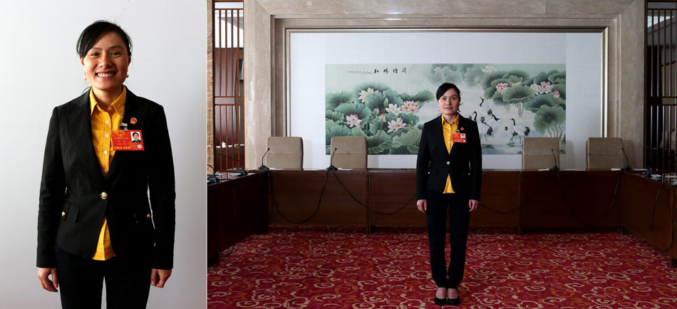 Photo shows Liu Li, who has just quit her job and wants to be a foot message trainer. Born in October 1980, she has a college degree. She concerns about the basic social welfare including education, medical care and housing. (Xinhua/ Jin Liwang, Guo Chen) 