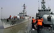 South Sea Fleet conducts strict training on sea