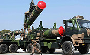Missile brigade conducts emergency drilling 