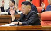 Kim Jong-un speaks in Central Committee  meeting 