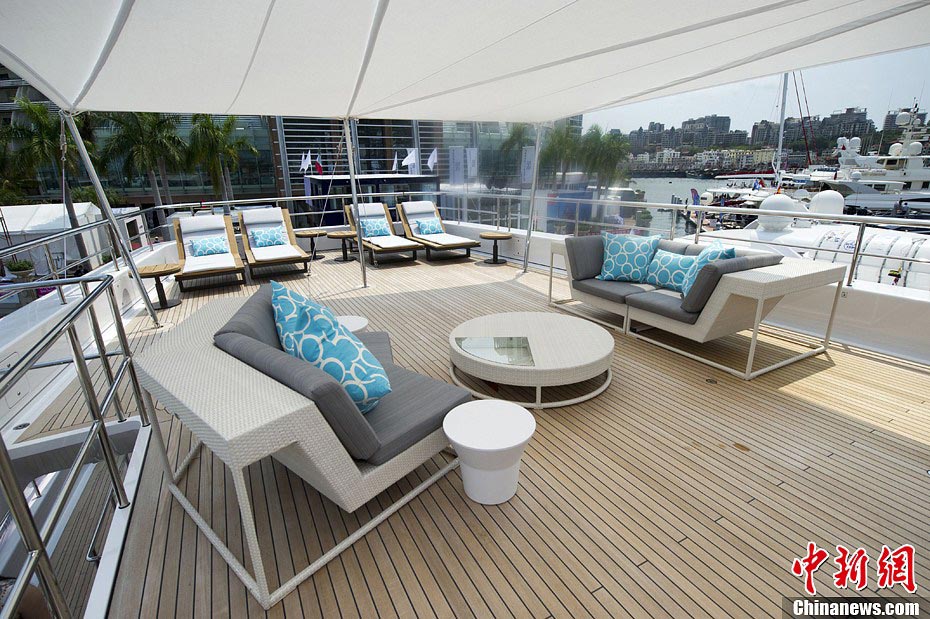 Leisure area on top deck. (CNS/ Luo Yunfei )