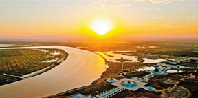 Famous scenic spots along Yellow River