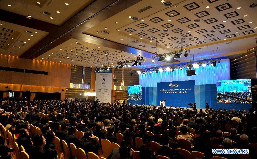 The Boao Forum for Asia (BFA) Annual Conference 2013 kicks off in Boao, south China's Hainan Province, April 7, 2013. (Xinhua/Guo Cheng)