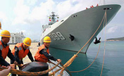Ships of South China Sea Fleet return to home port