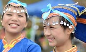 Li and Miao people in  Sanyuesan Festiva