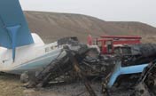 AN-2 plane crashes in Jalal-Abad region, Kyrgyzstan