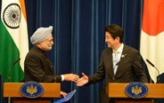 Japan, India PMs attend joint press conference