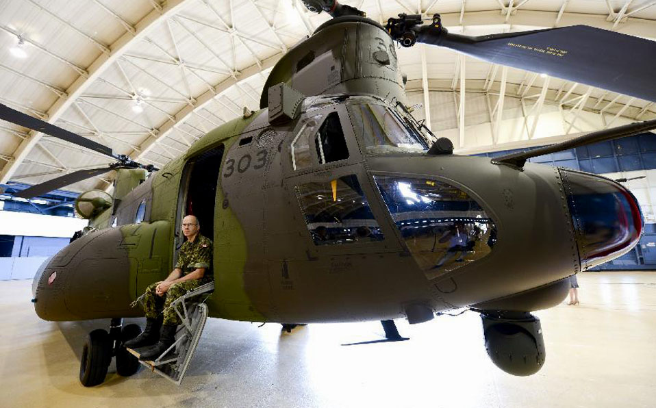 New CH-147F Chinook helicopters unveiled in Ottawa