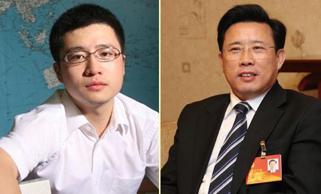 Liang Yezhong (L) and his father Liang Wengen (File Photo)