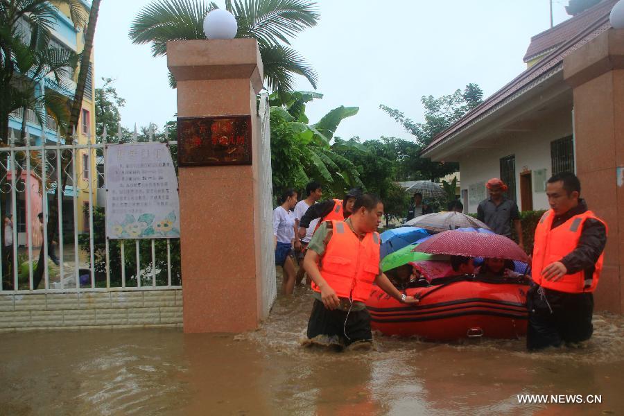 Rainstorm-triggered floods hit SW China
