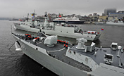 Chinese, Russian naval forces leave for drill
